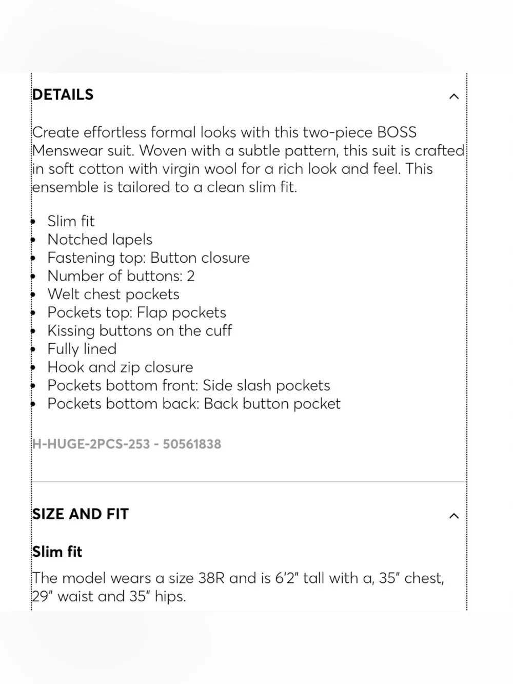 Boss details jacket