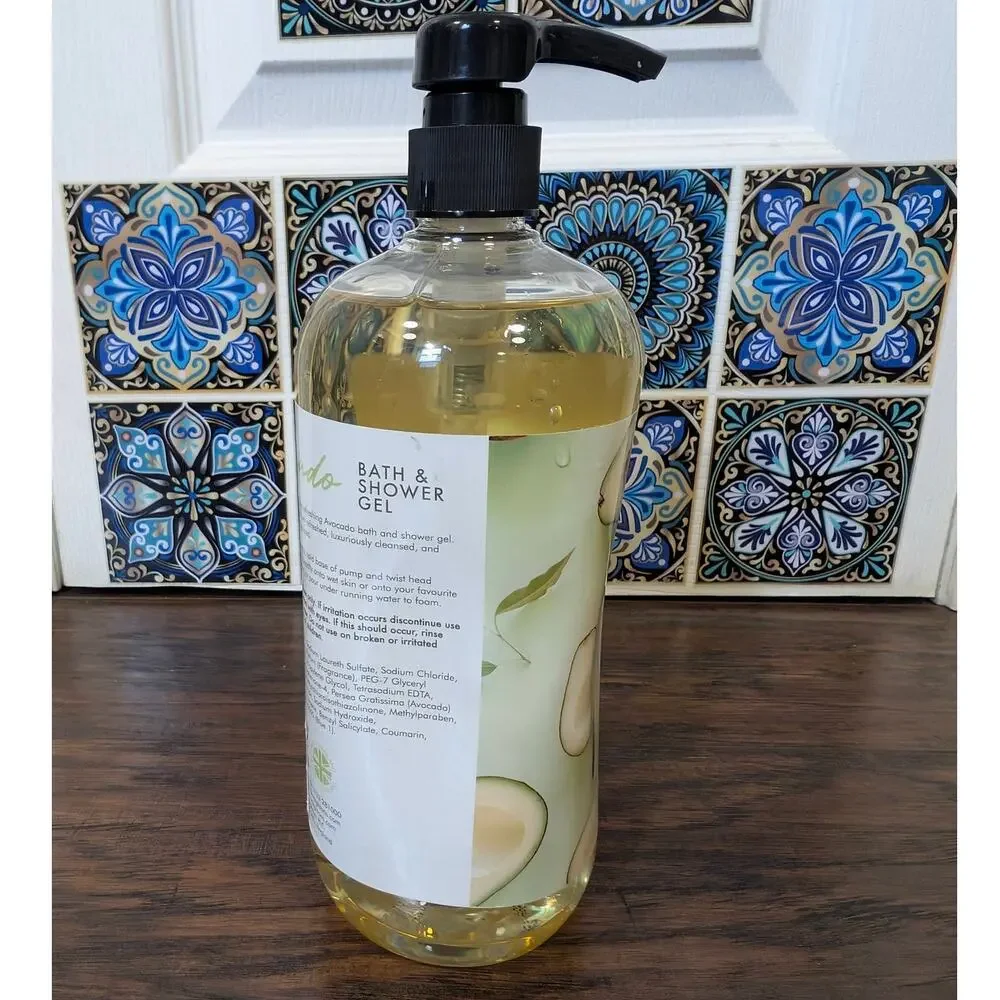 Avocado Bath and Shower Gel Bodywash - 33.8 fl oz / 1 L - New / Unused