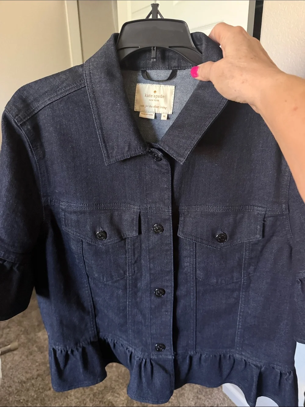 kate spade structured button