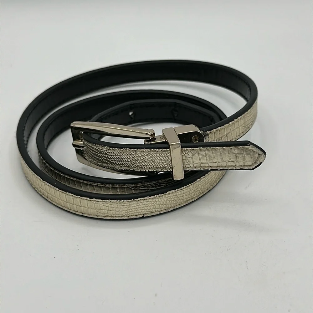 Express thin metallic belt, size M