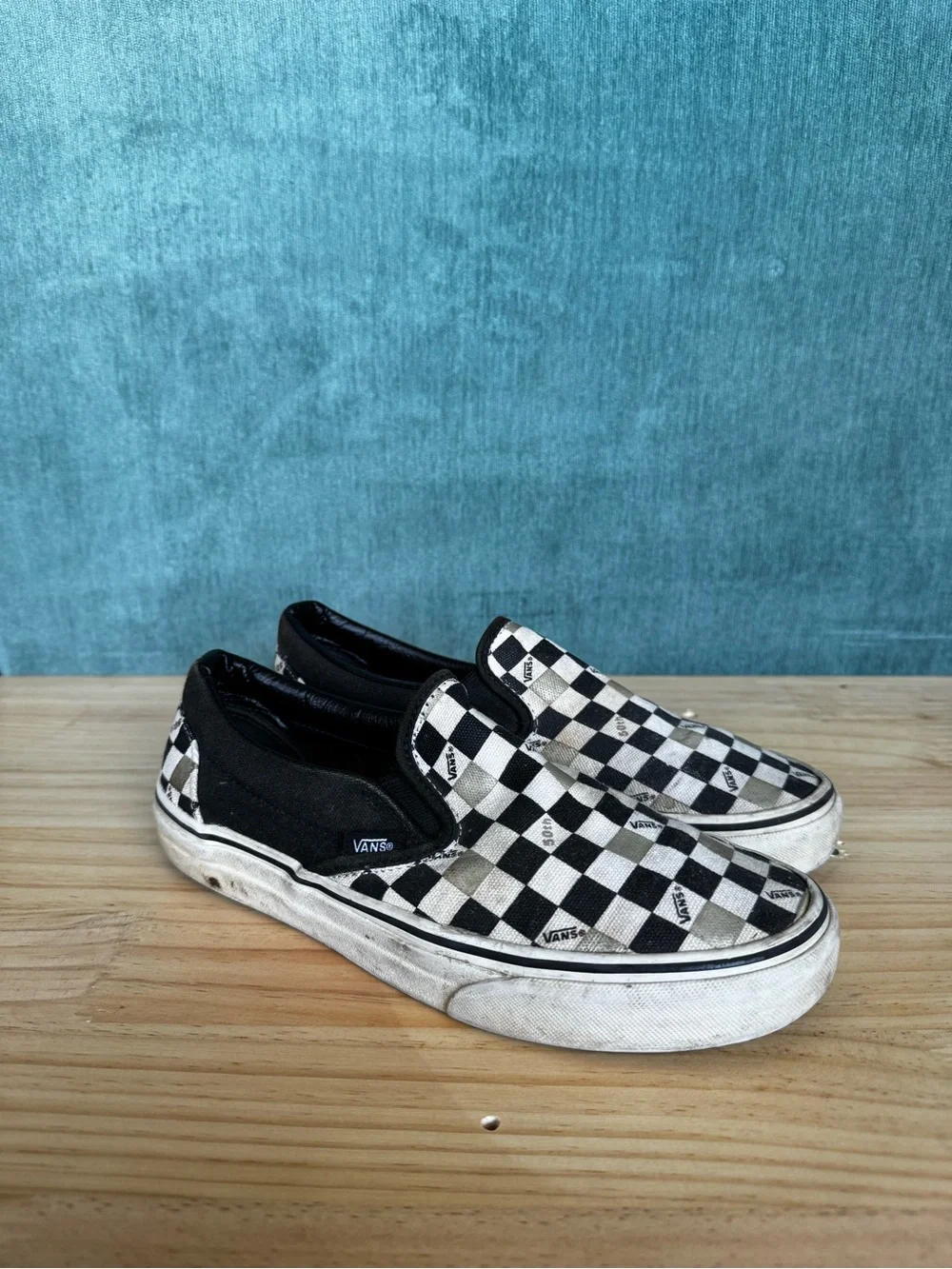 Vans 50th Anniversary Checkerboard Slip-On Sneakers -  Size M7/W8.5