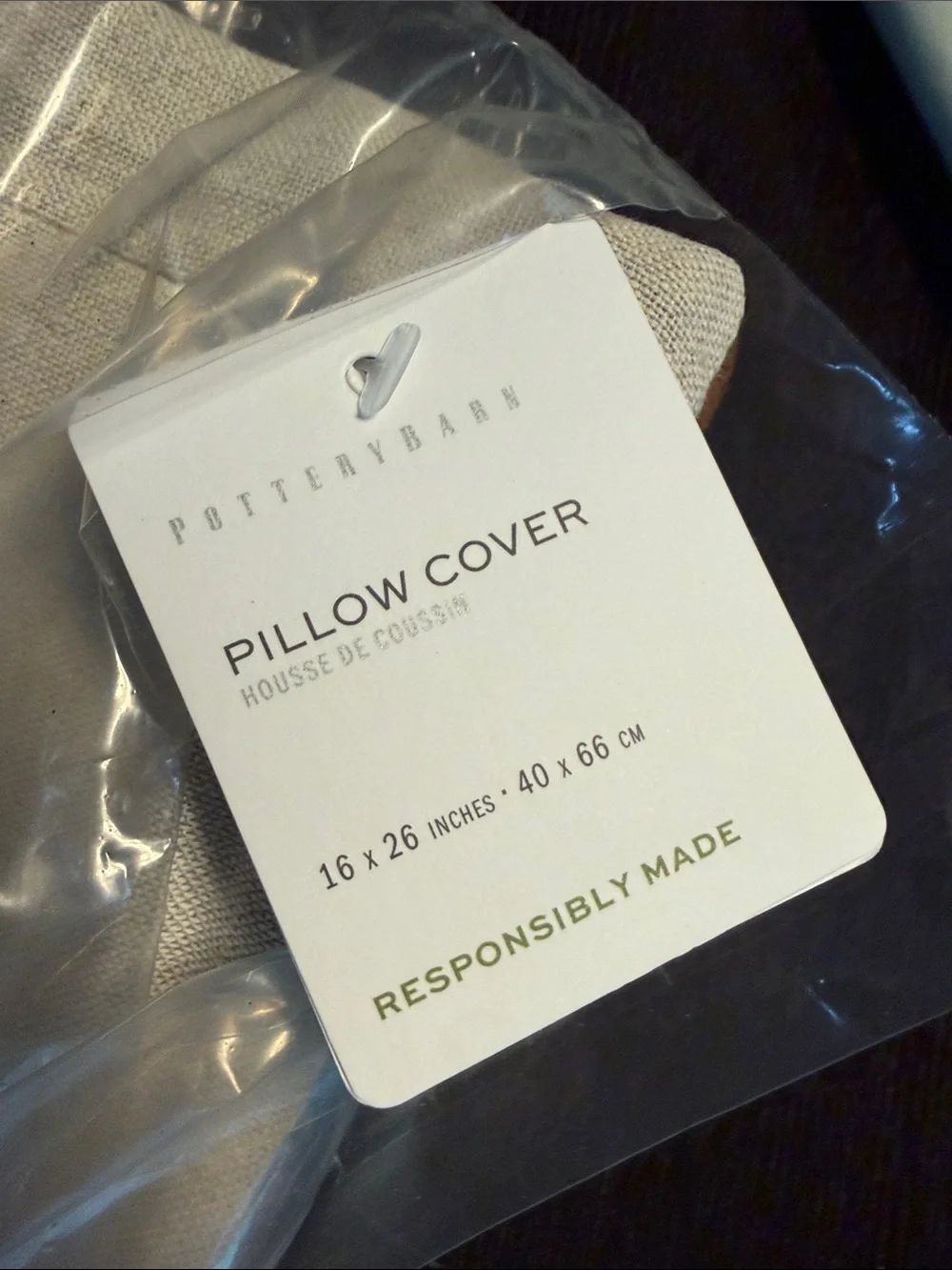 Pottery Barn still package