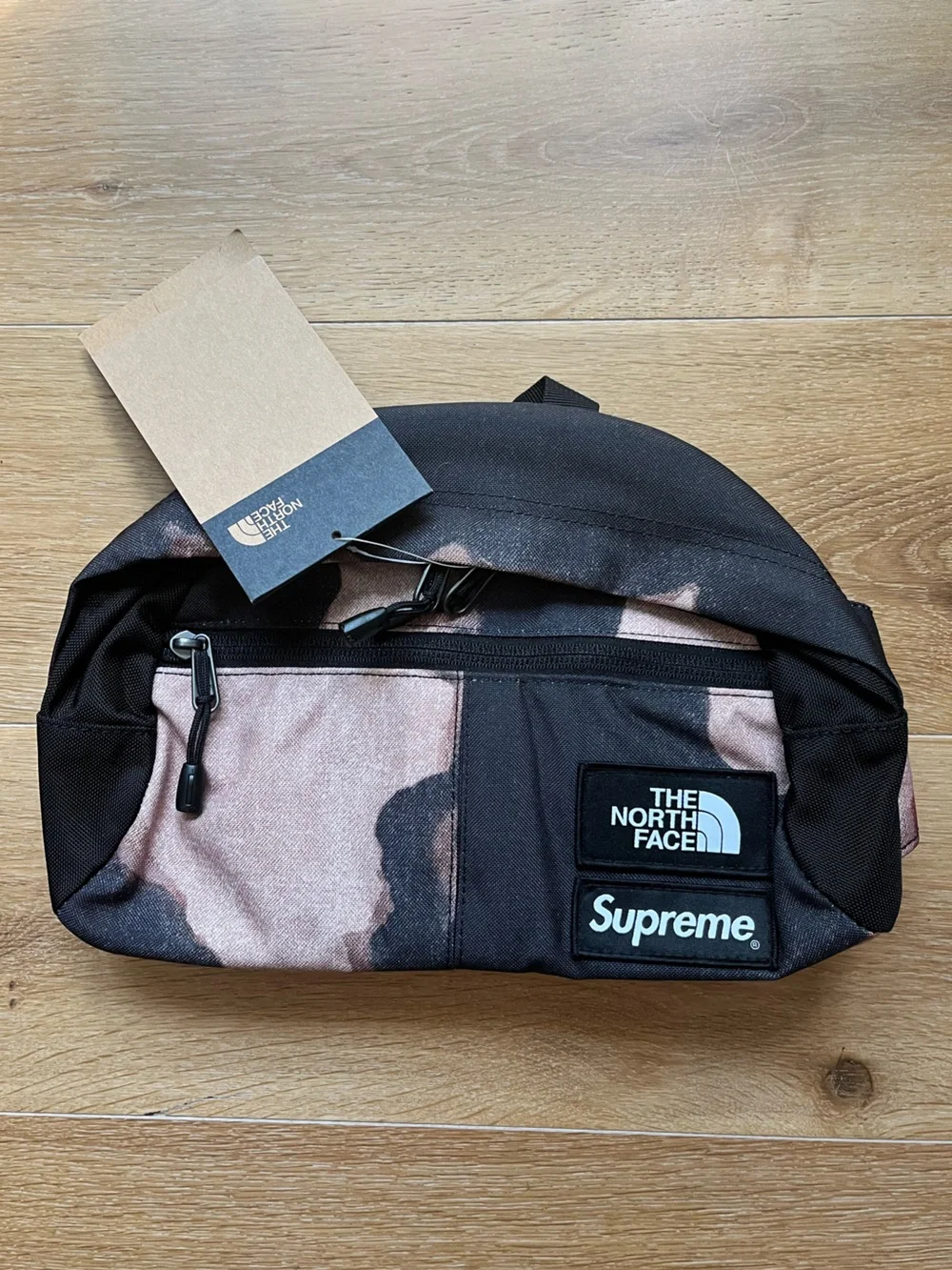 The North Face x Supreme Black and Brown Camo Waist Bag