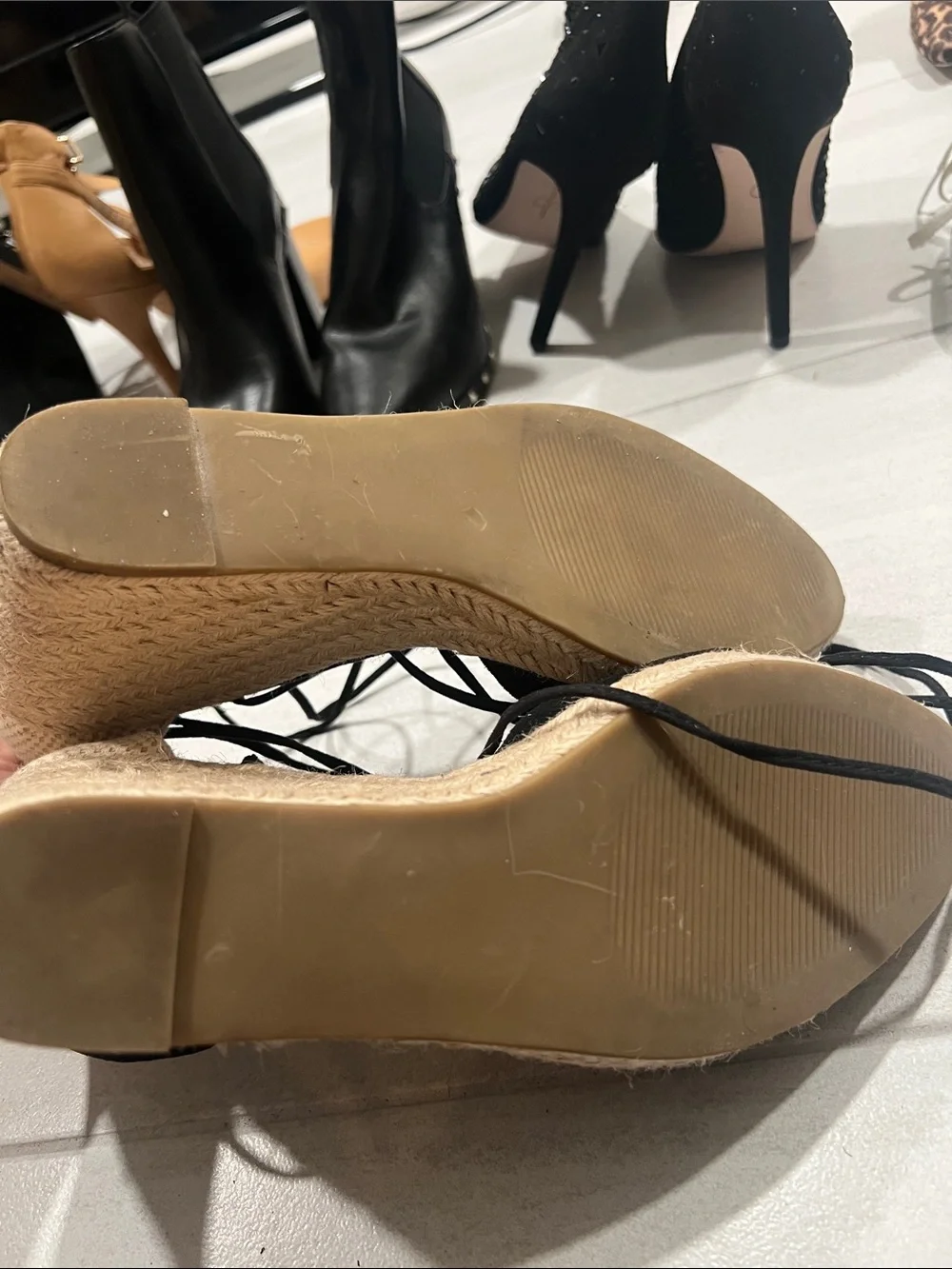 Steve Madden black espadrille
