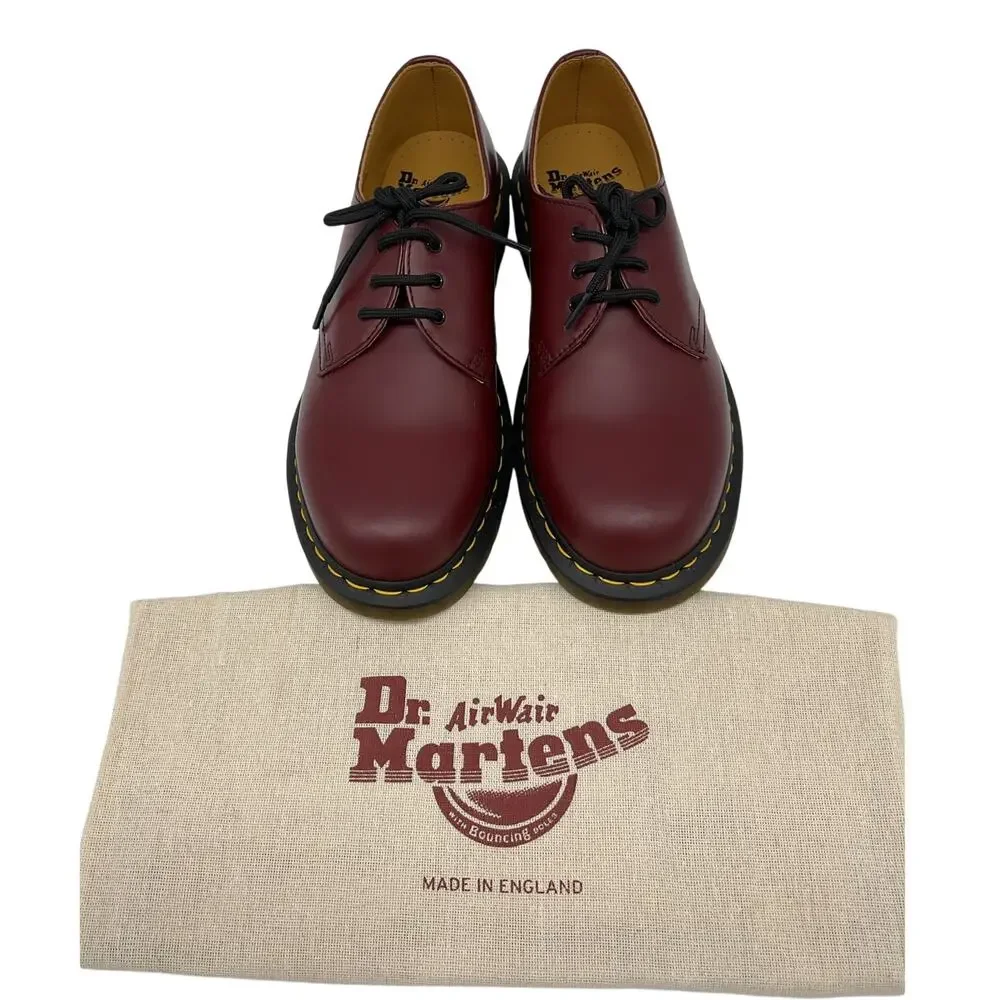 Dr. Martens burgundy leather