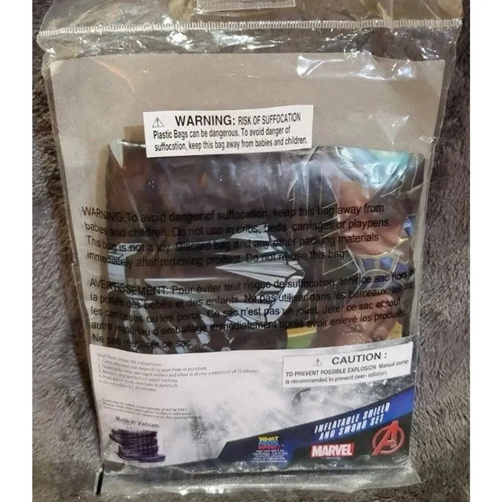 Marvel Avengers Swimming Pool Inflatable Sword and Shield - NEW Superhero Toys
