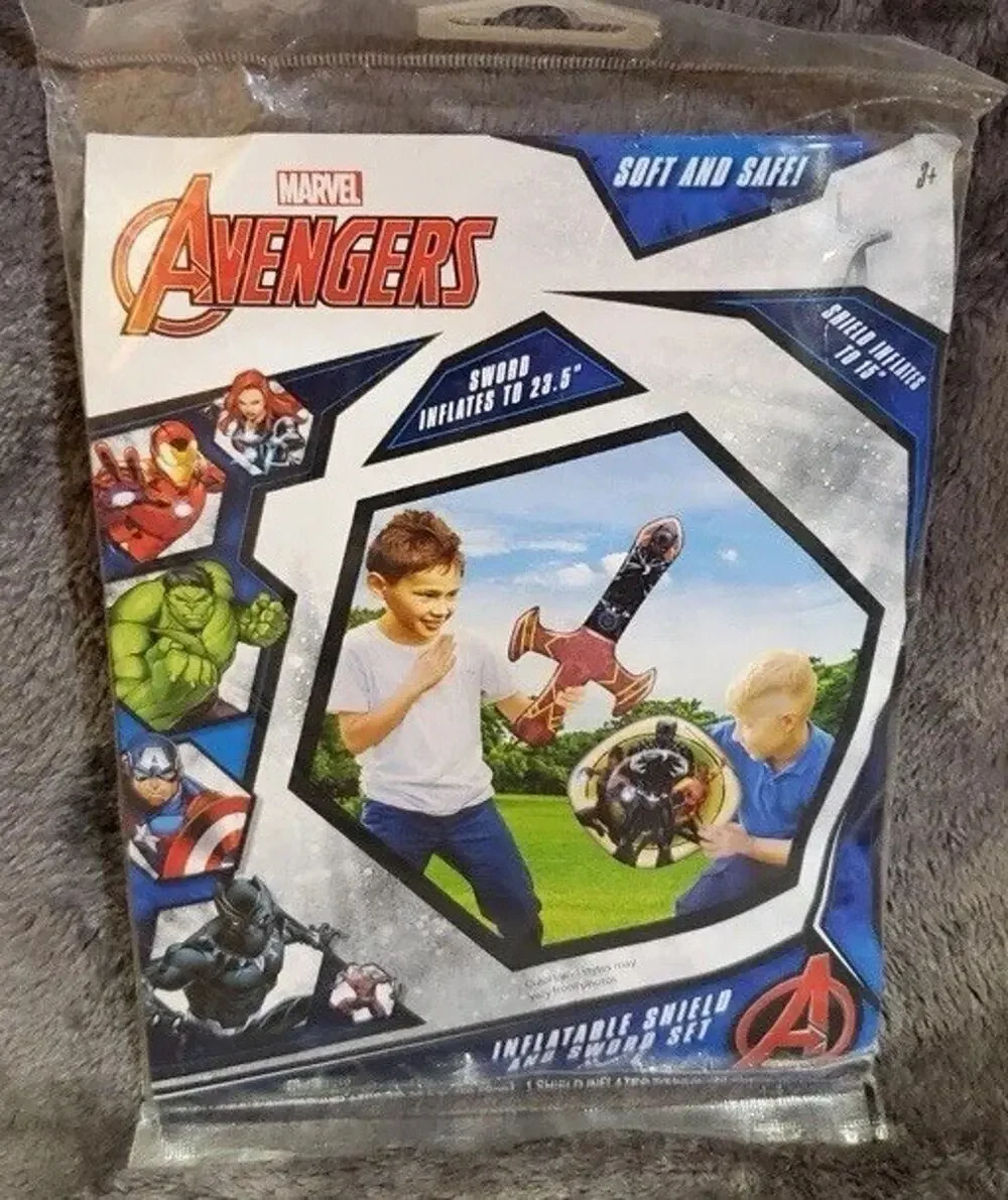Marvel Avengers Swimming Pool Inflatable Sword and Shield - NEW Superhero Toys