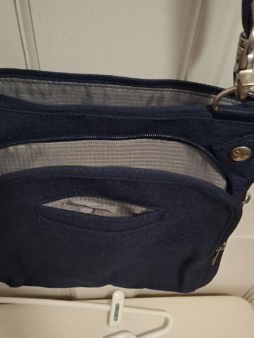 Ebags navy crossbody