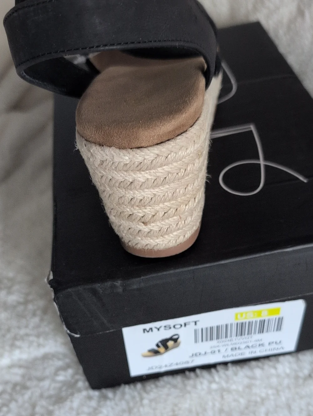 Mysoft black wedge