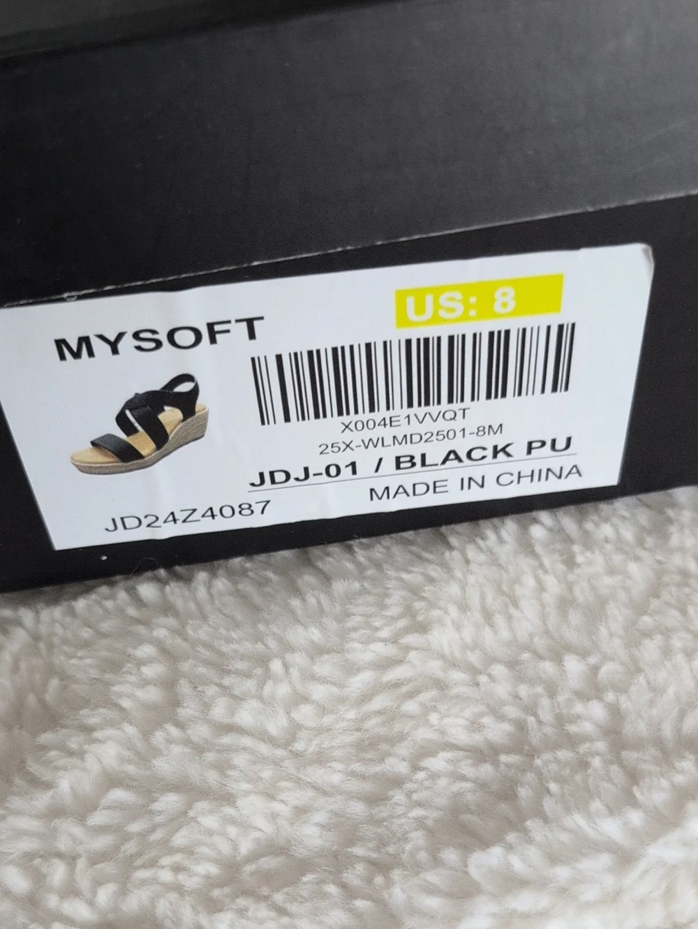 Mysoft black wedge