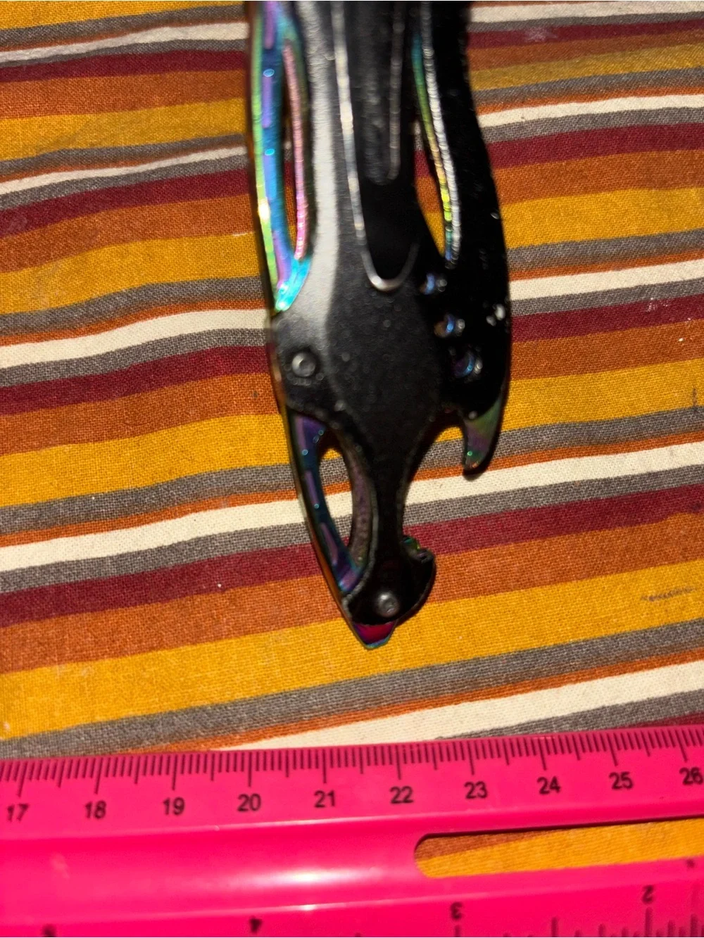 Multicolor Rainbow Folding Pocket Knifes for anything that needs cut.