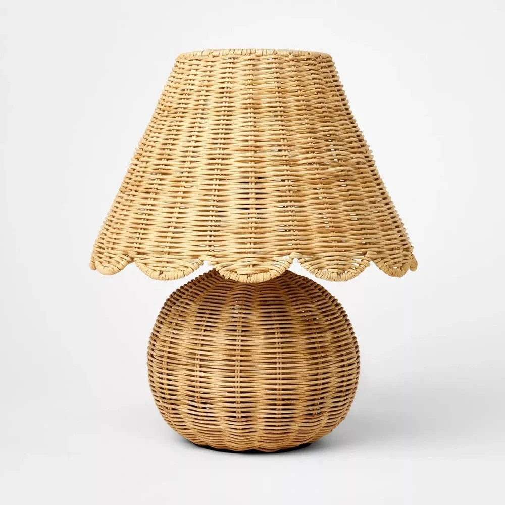 Table Lamp with Woven Base and Woven Shade - Threshold with Studio McGee