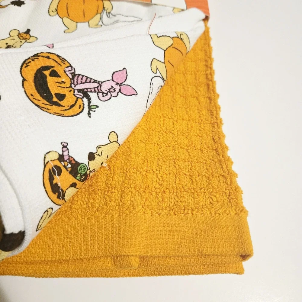 Disney Winnie The Pooh & Friends Halloween Kitchen Towels Set Of 3 NWT