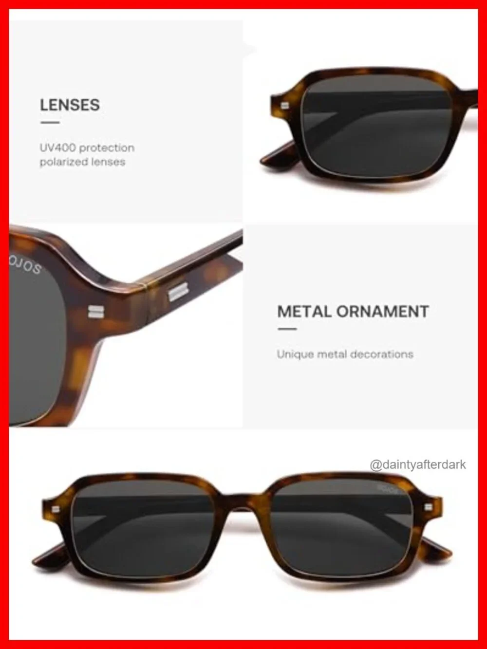 N/A trendy rectangle