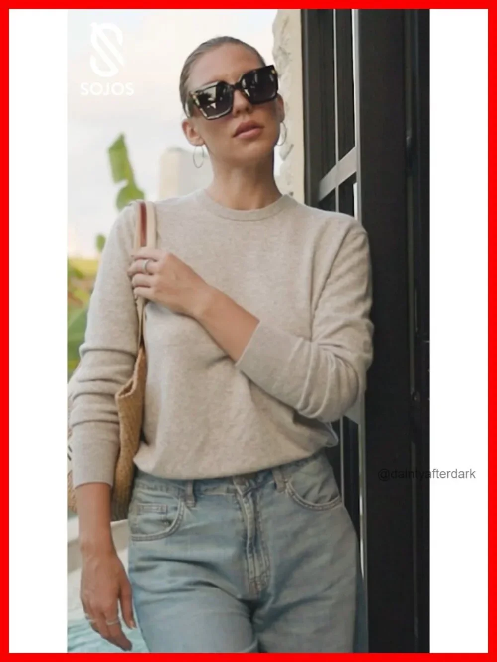 Vintage Oversized Square Sunglasses with UV400 Protection