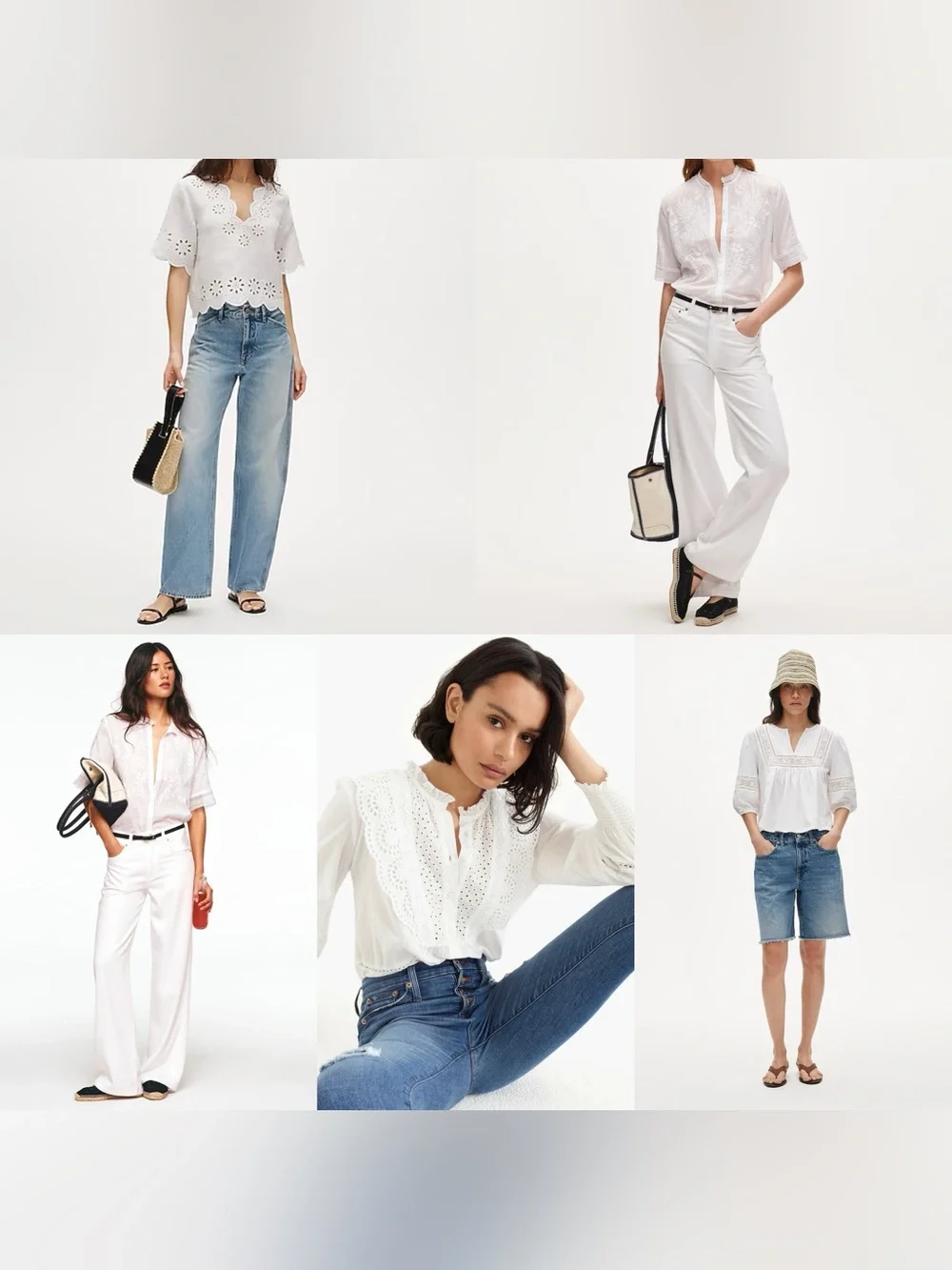Point Sur White Lace Eyelet Top