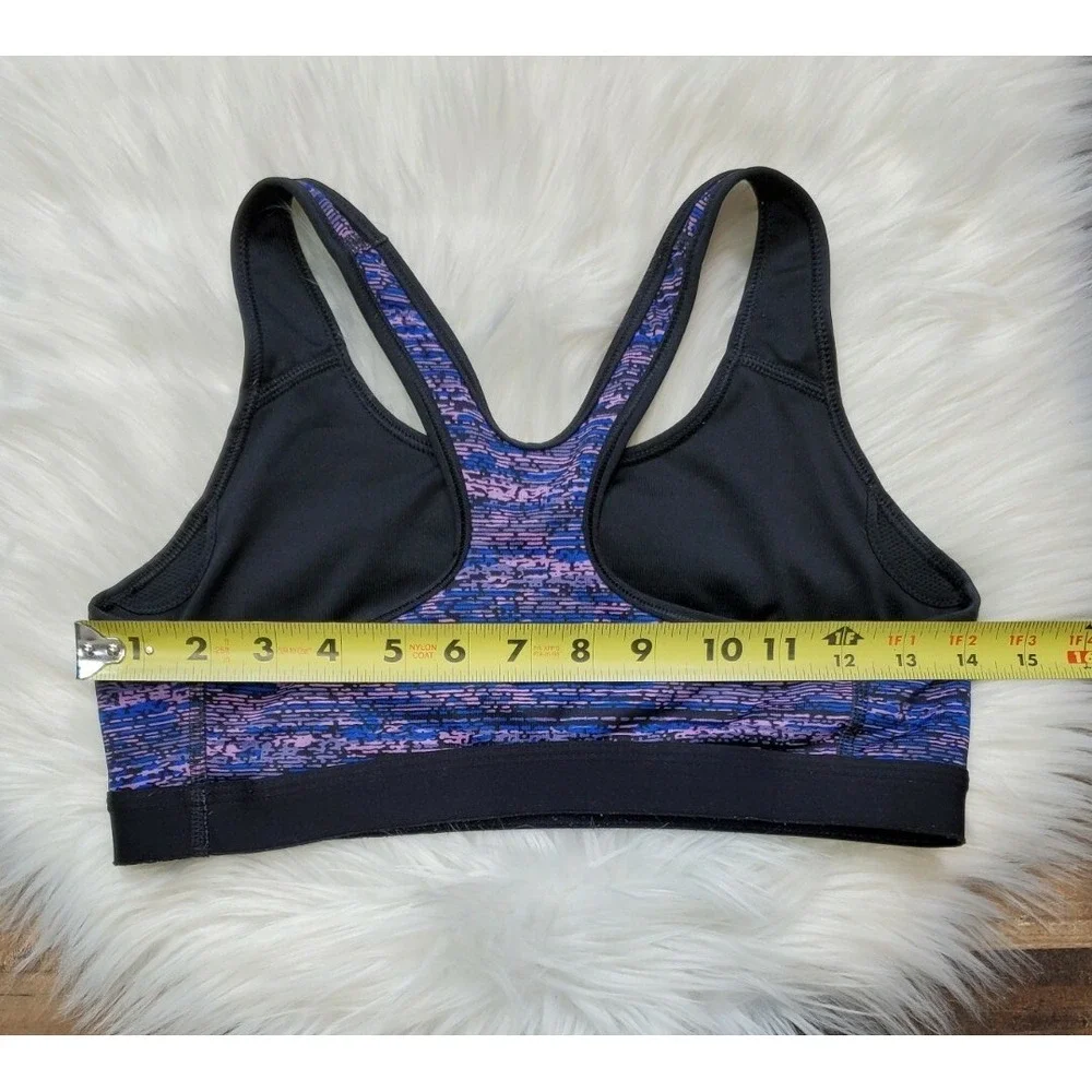 Nike Pro Racerback Sports Bra Size Medium Purple /Blue