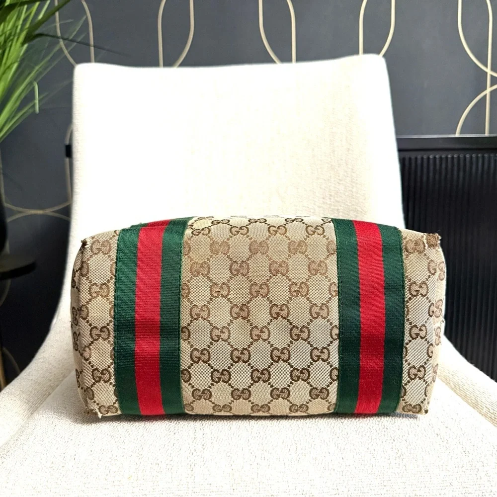 Authentic Gucci GG Canvas Jolicoeur Tote bag