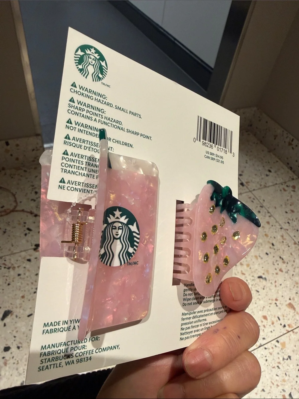 Starbucks two resin