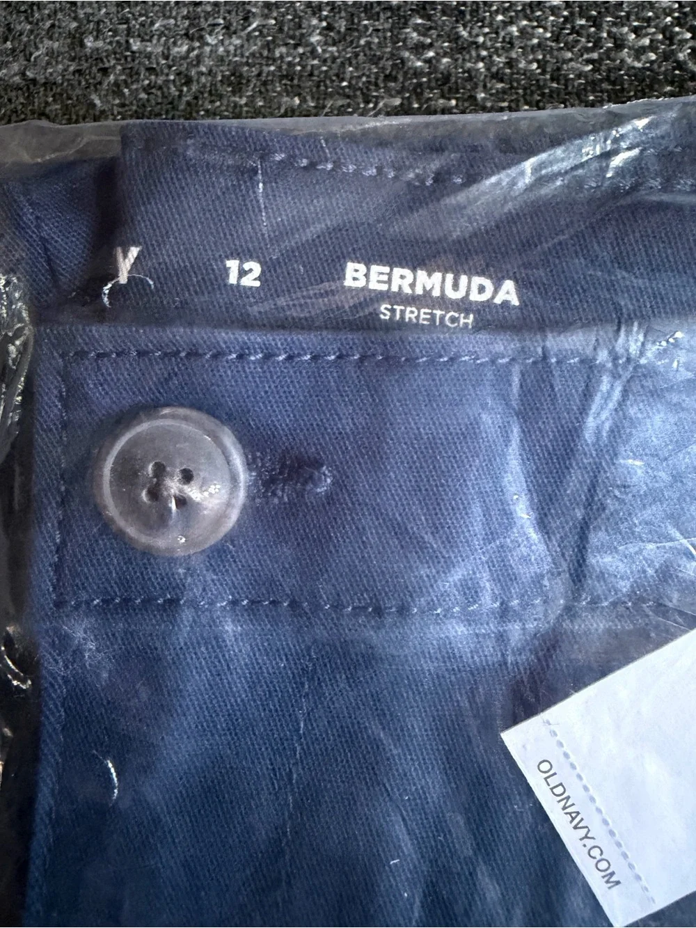 Old Navy Navy Stretch Bermuda Shorts