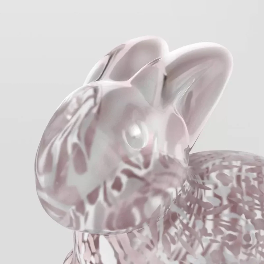 Pink Confetti Glass Easter Bunny - Threshold
