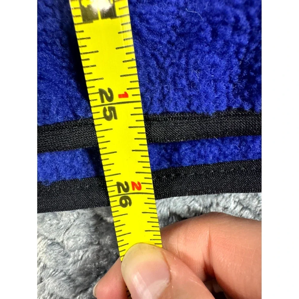 Vintage The North Face Denali Fleece‎ Vest Mens S Blue Black Full Zip Sleeveless