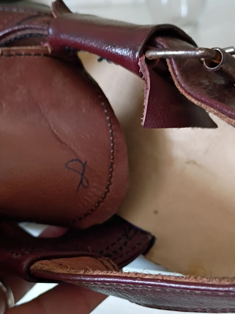 Men's Brown Leather Slingback Sandals