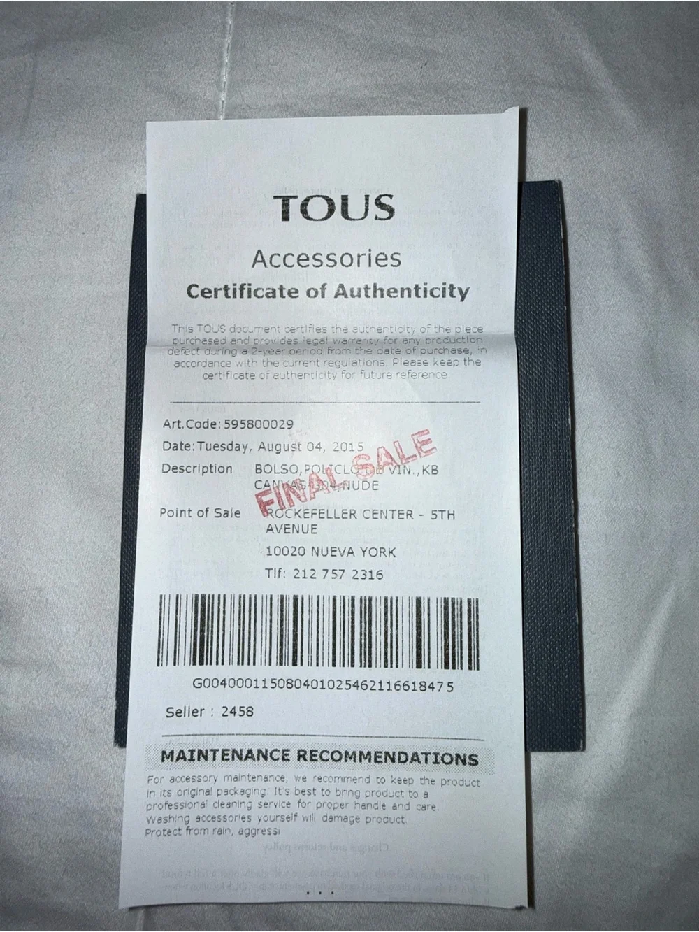 Tous worn few
