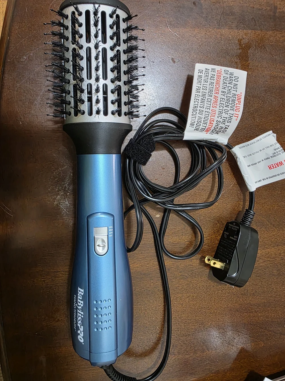 BaBylissPRO Blue Hot Air Round Brush Styler