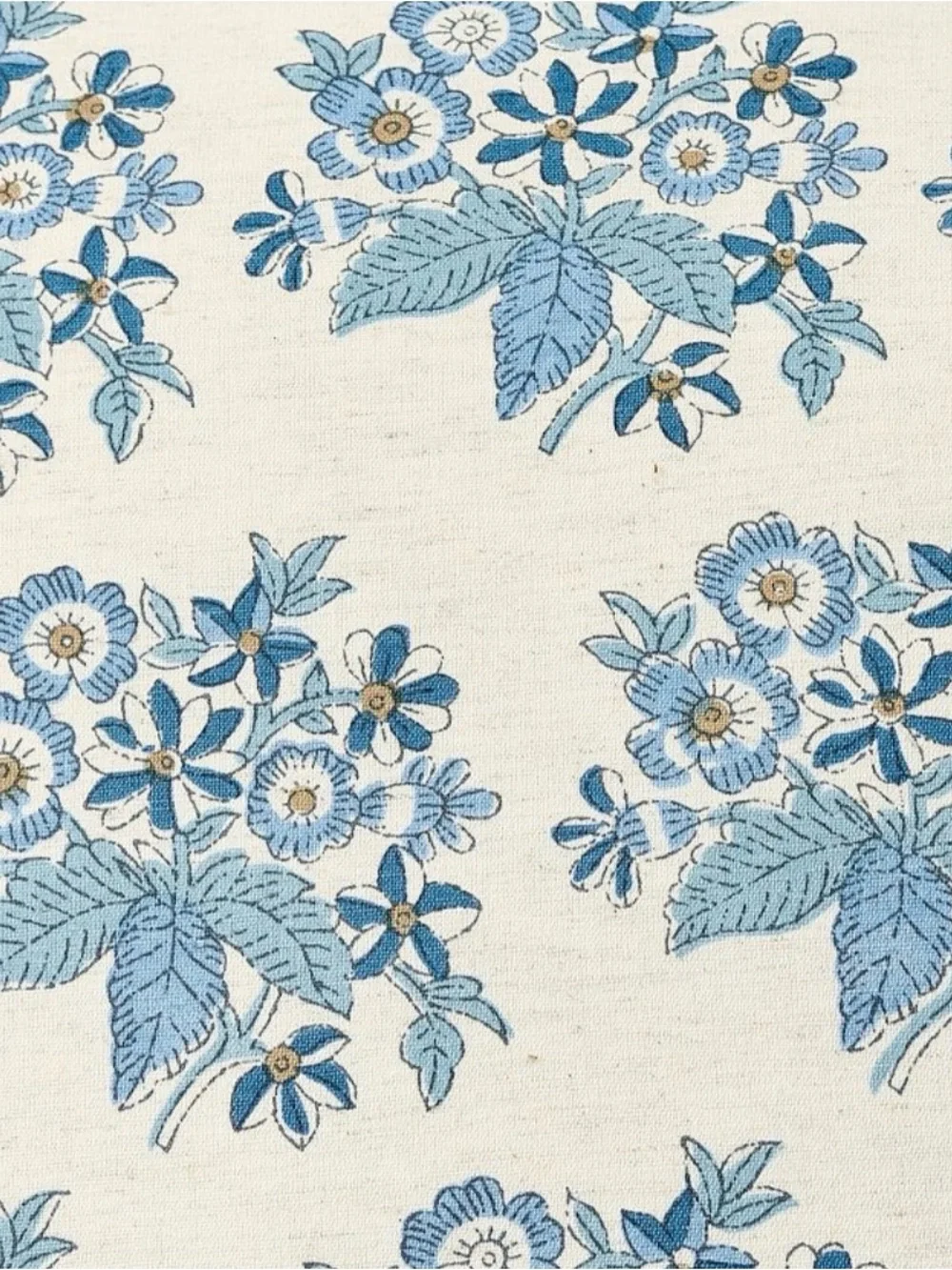 Pottery Barn Regan Printed Reversible Pillow Cover 20” x 20” Blue Paisley Floral