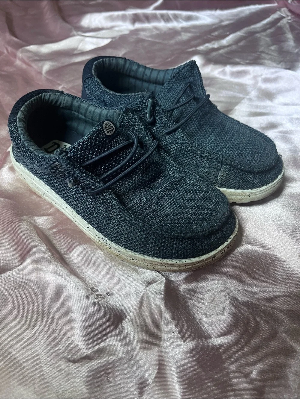 Hey Dude Kids Navy Slip-On Knit Sneakers