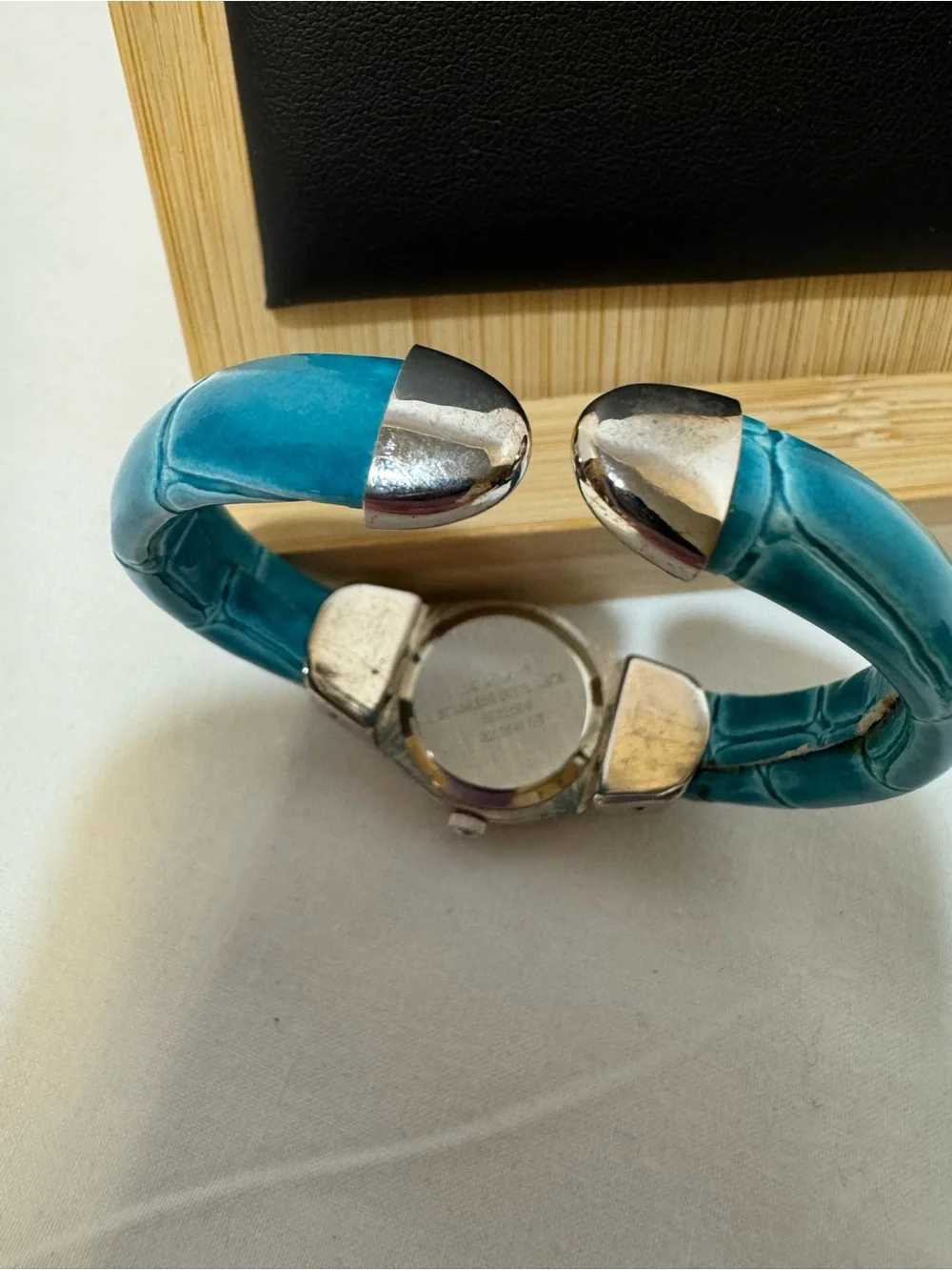 Avon Teal Crystal Accent Women's Watch (December Birthstone)