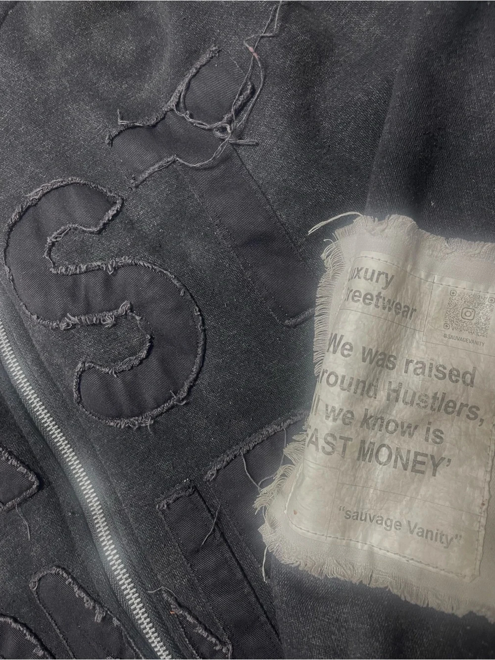 N/A black zip
