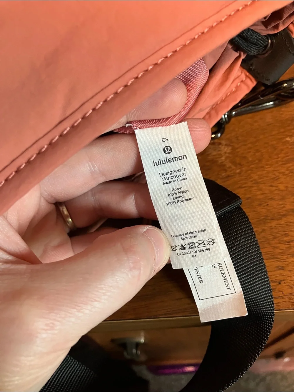 lululemon athletica quilted coral