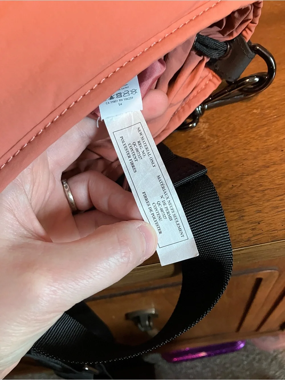 lululemon athletica quilted coral