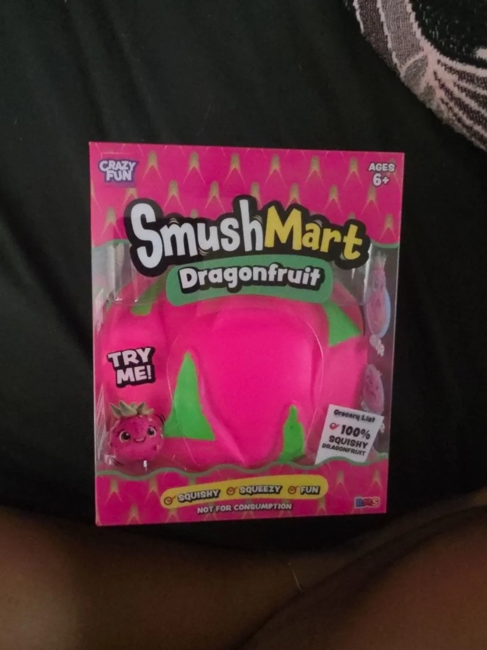 SmushMart Dragonfruit Squishy Toy - Pink/Green