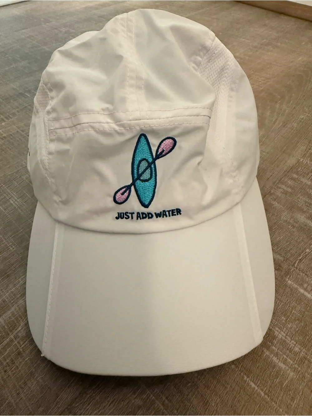 Life is Good Just Add Water Embroidered White Hat