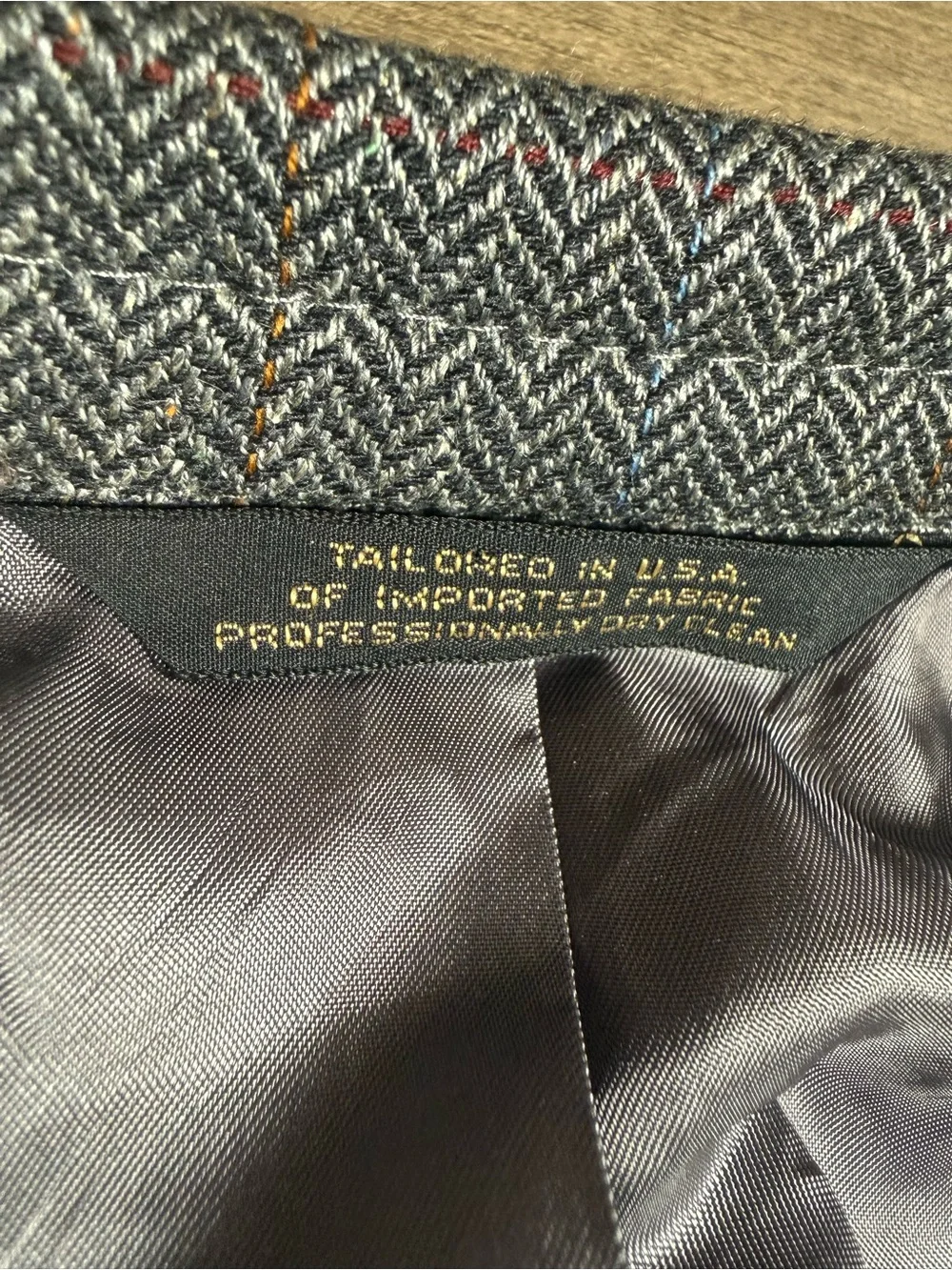 tom james tailored gray