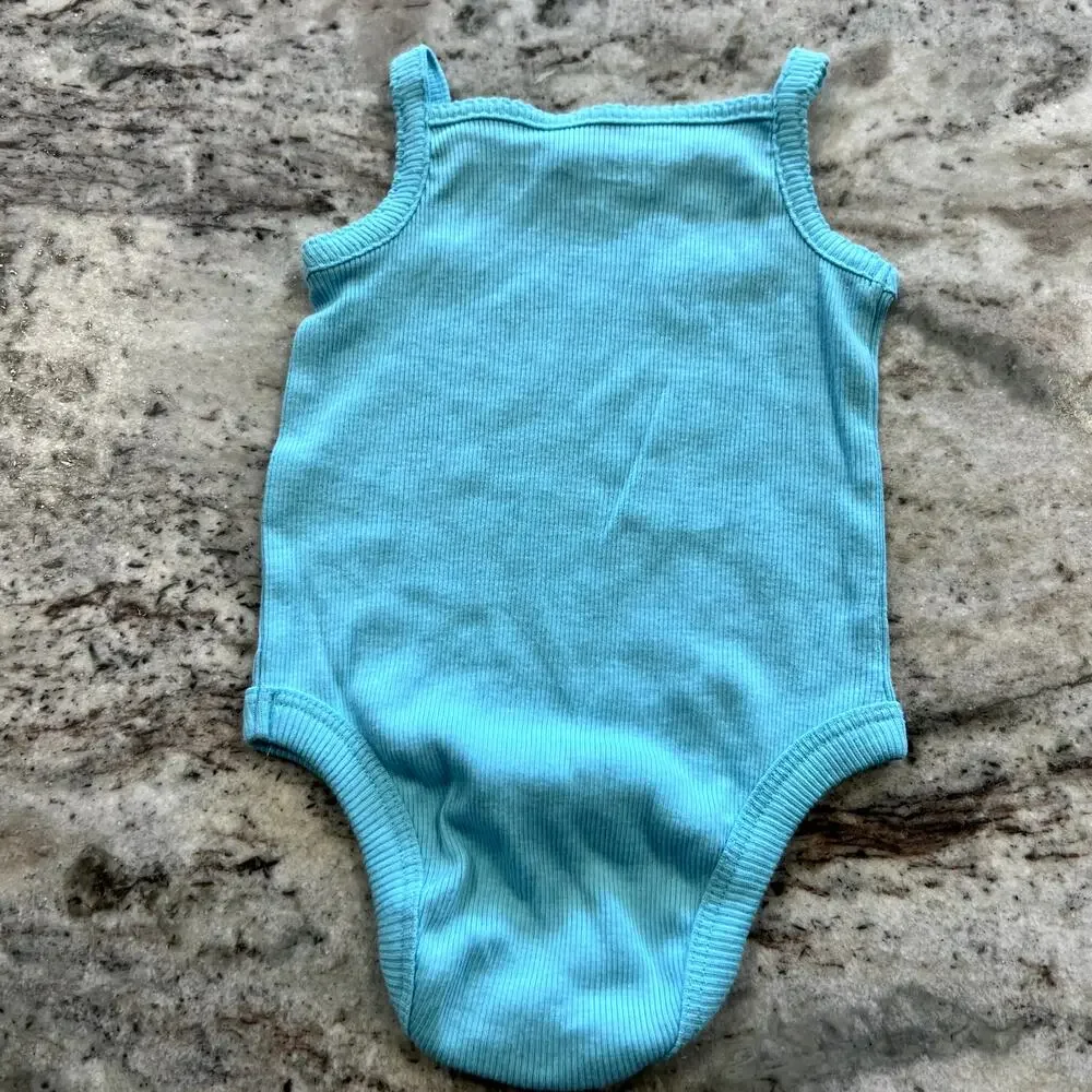 Garanimals Blue Ribbed One Piece Size 3-6 Mo.