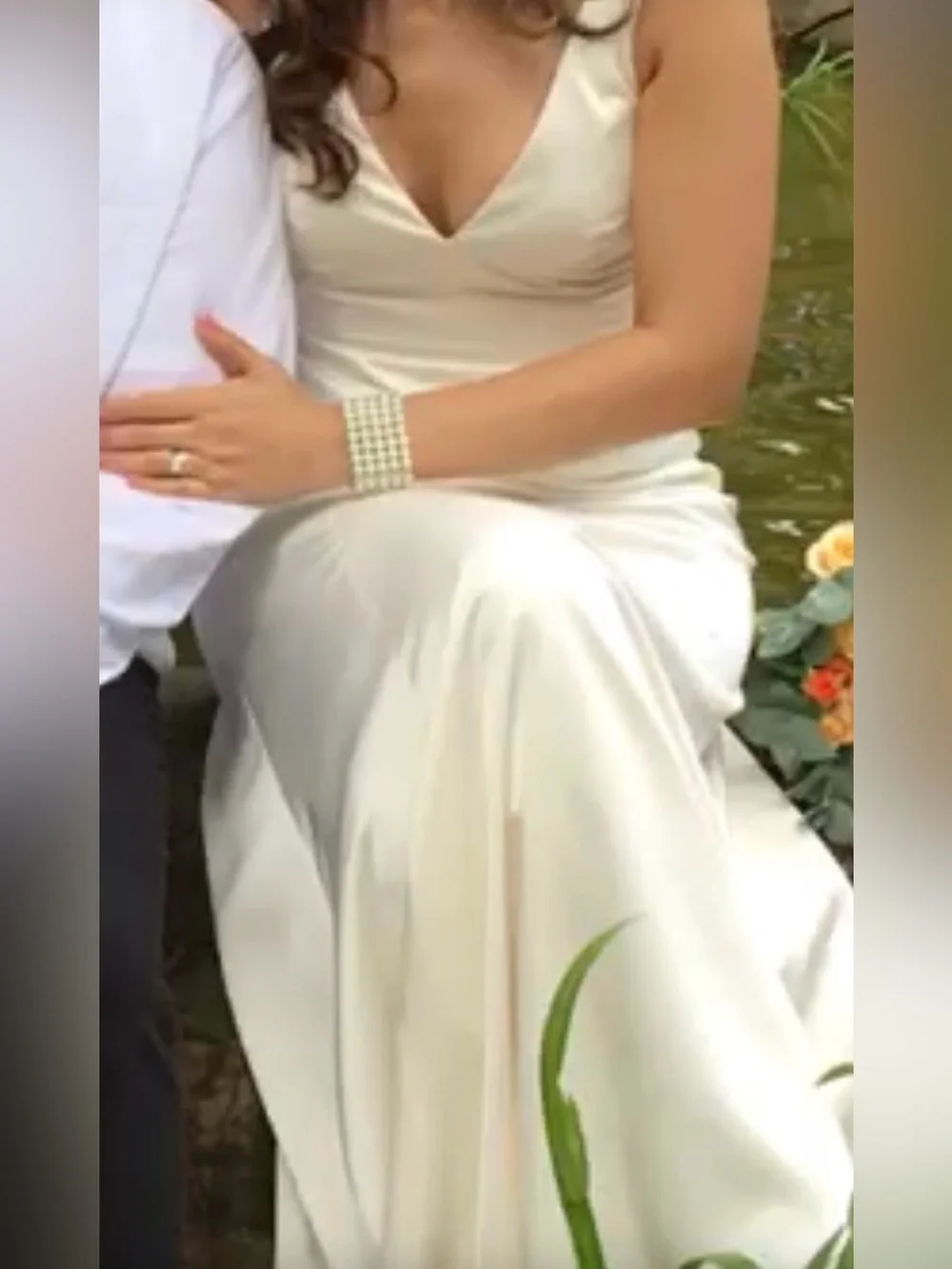 J. Crew strapless white