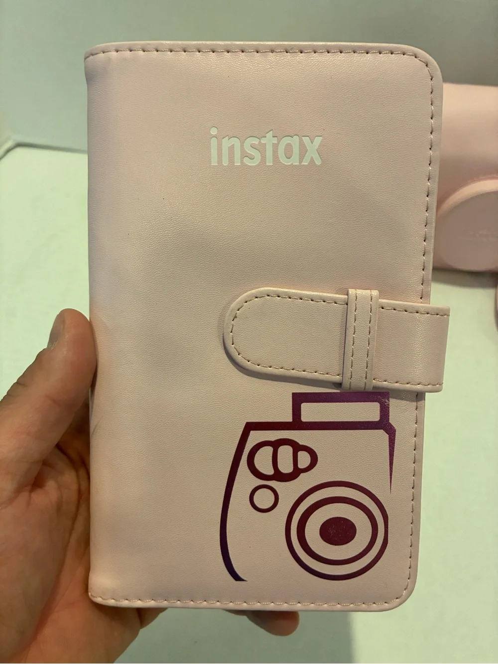 Fujifilm Instax Mini 7+ Instant Camera - Light Pink Bundle