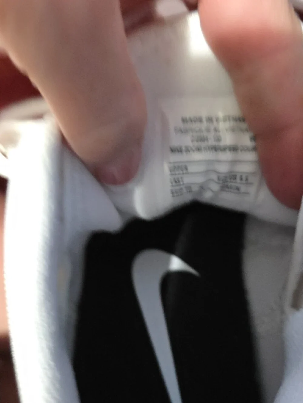 Nike breathable white