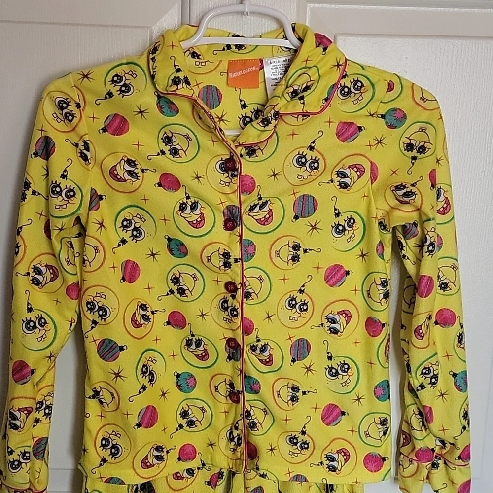Nickelodeon SpongeBob SquarePants girls,  2 piece pajama set, (10-12).