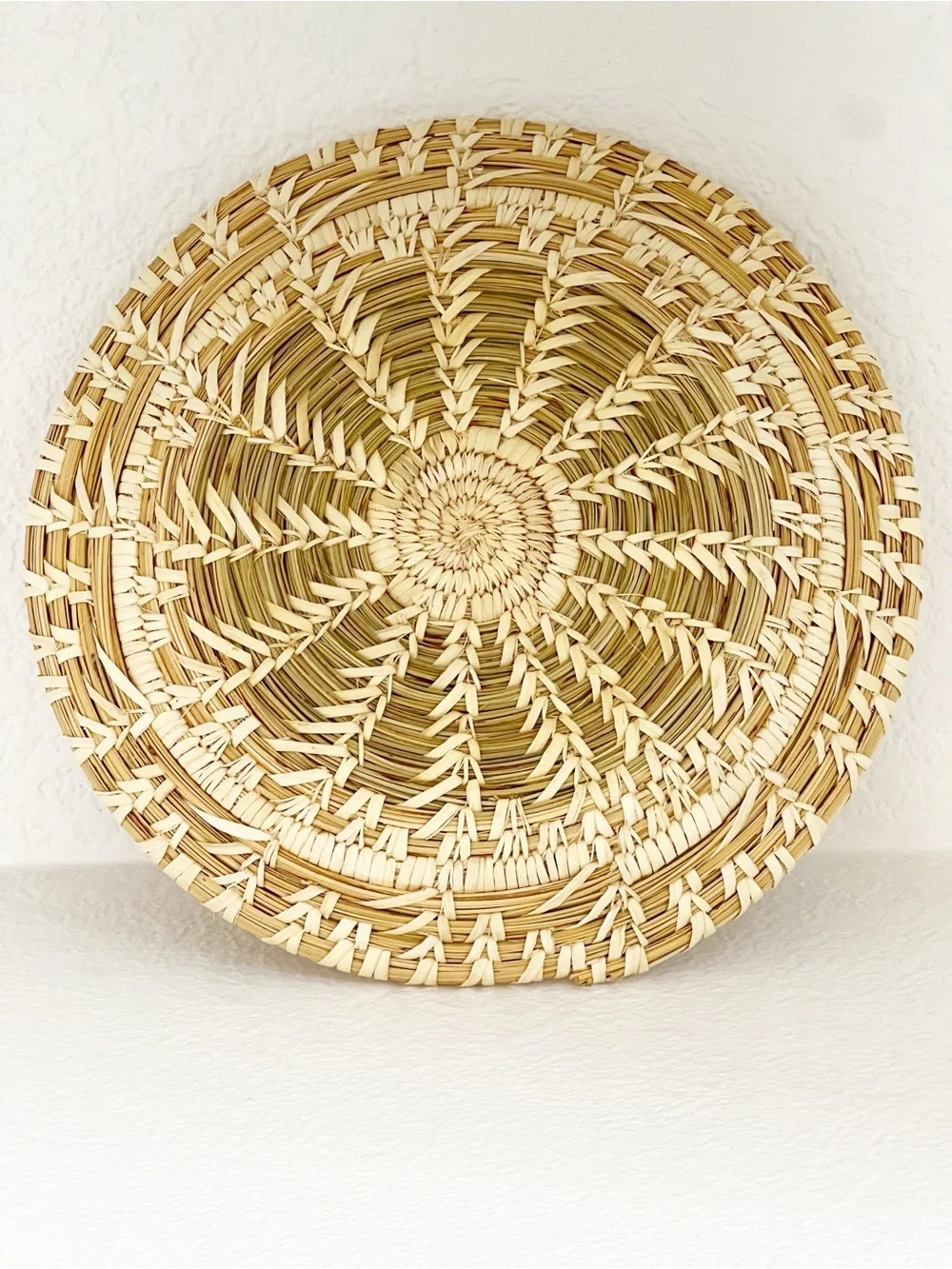 Handmade Southwestern Coiled Yucca Basket Tray Wall Plaque 12