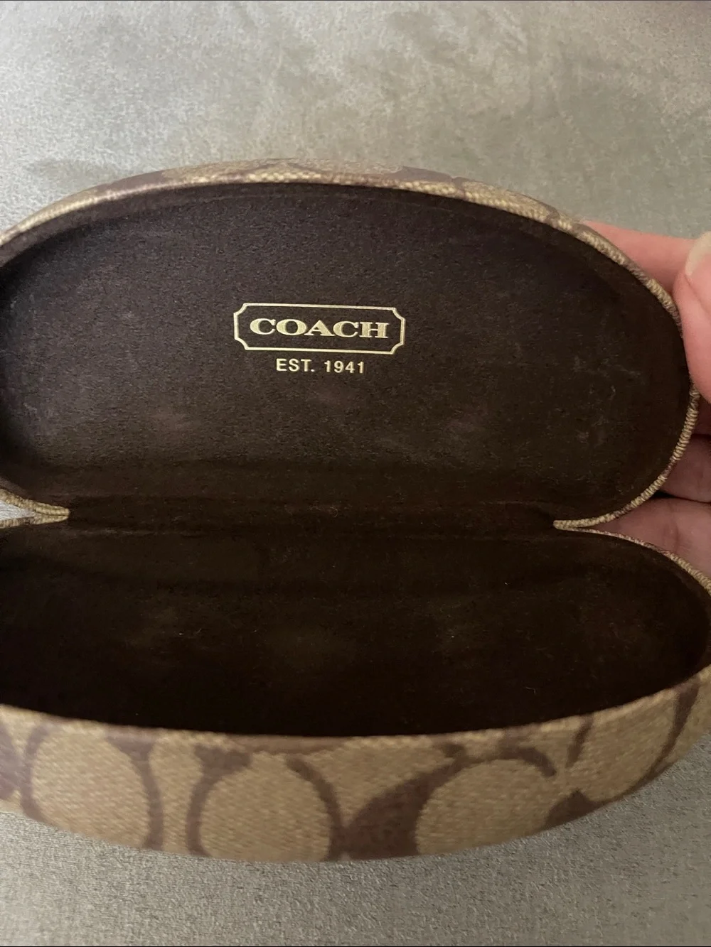 Coach hard shell