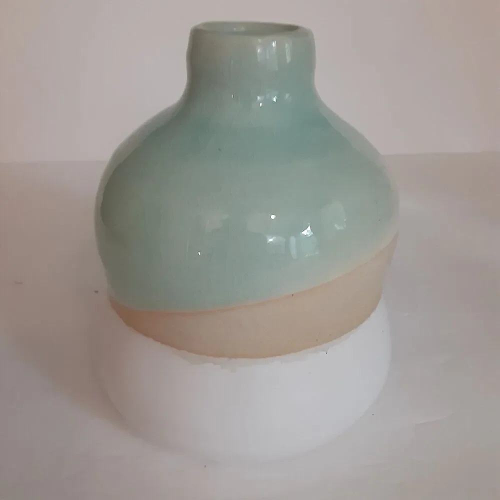 Apropos Pottery Vase Crackle Effect Seaside Modern 6