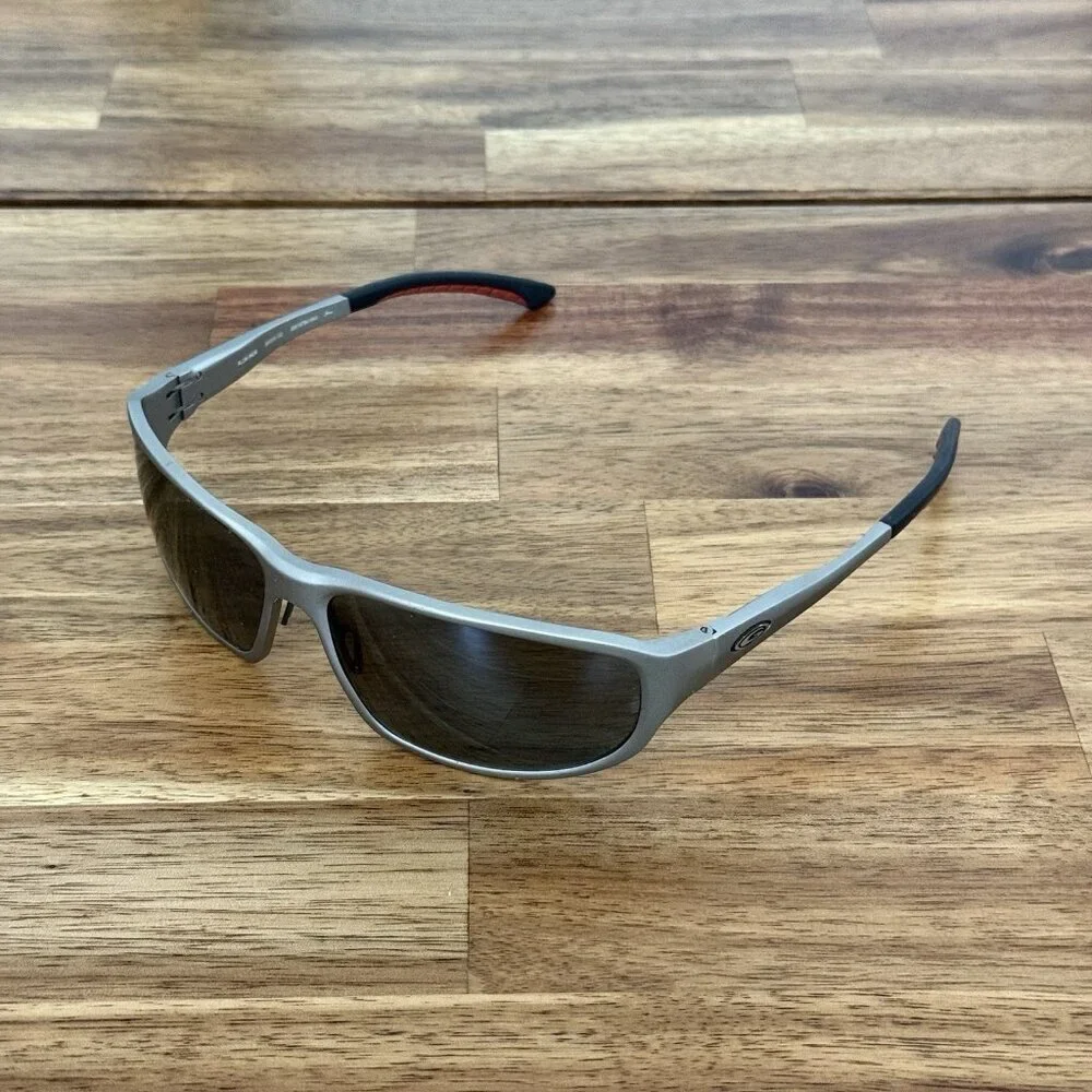 GTV Voyage Aluminum Polarized Sunglasses, Silver‎ Frame Grey 64 15 132