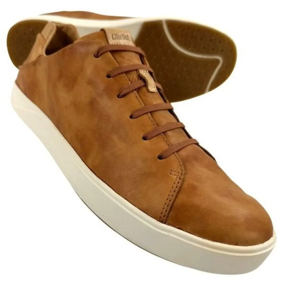 Olukai Lae’ahi Li’ili Nubuck Leather Lace-up Sneakers Men’s Size 13