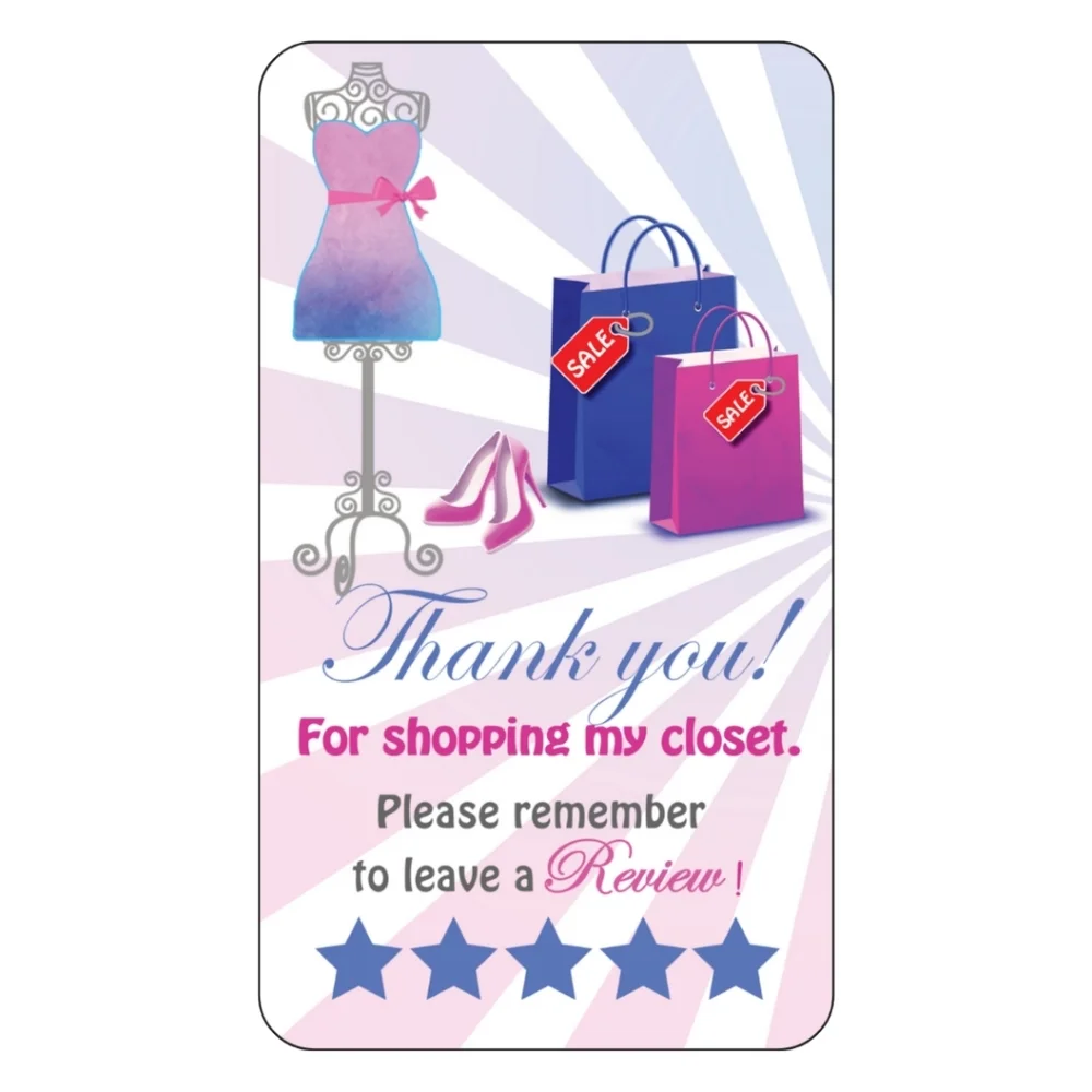 50 Thank you cards