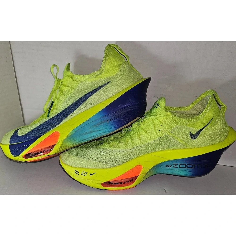 Mens SZ 13 Nike Alpha Fly 3 Volt Dusty Cactus Concord Athletic Shoes FD8311-700